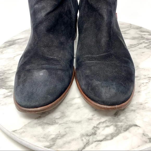 Marc Joseph NY Lenox Plaid Back Two tone Black Leather ankle boot 9 classic chic - Picture 9 of 16